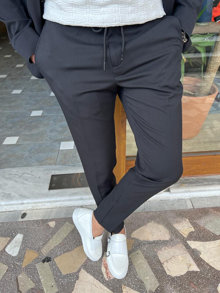 Alejandro Black Slim Fit Pants
