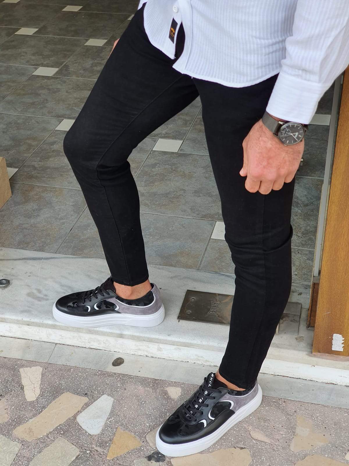 Galla Black Slim Fit Jeans