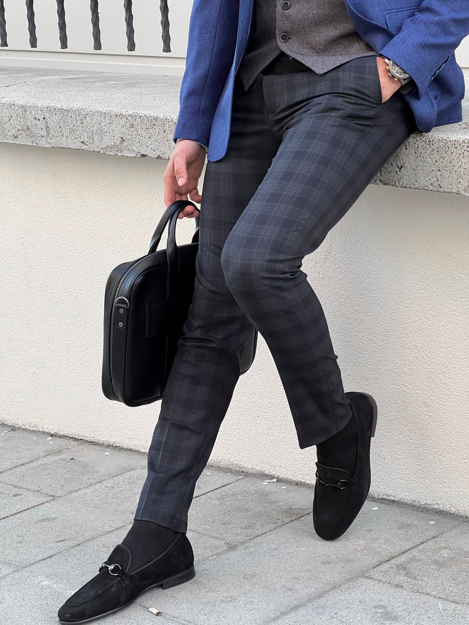 Clive Navy Blue Pants