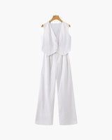 Classy Lady - Linen Two-piece Set