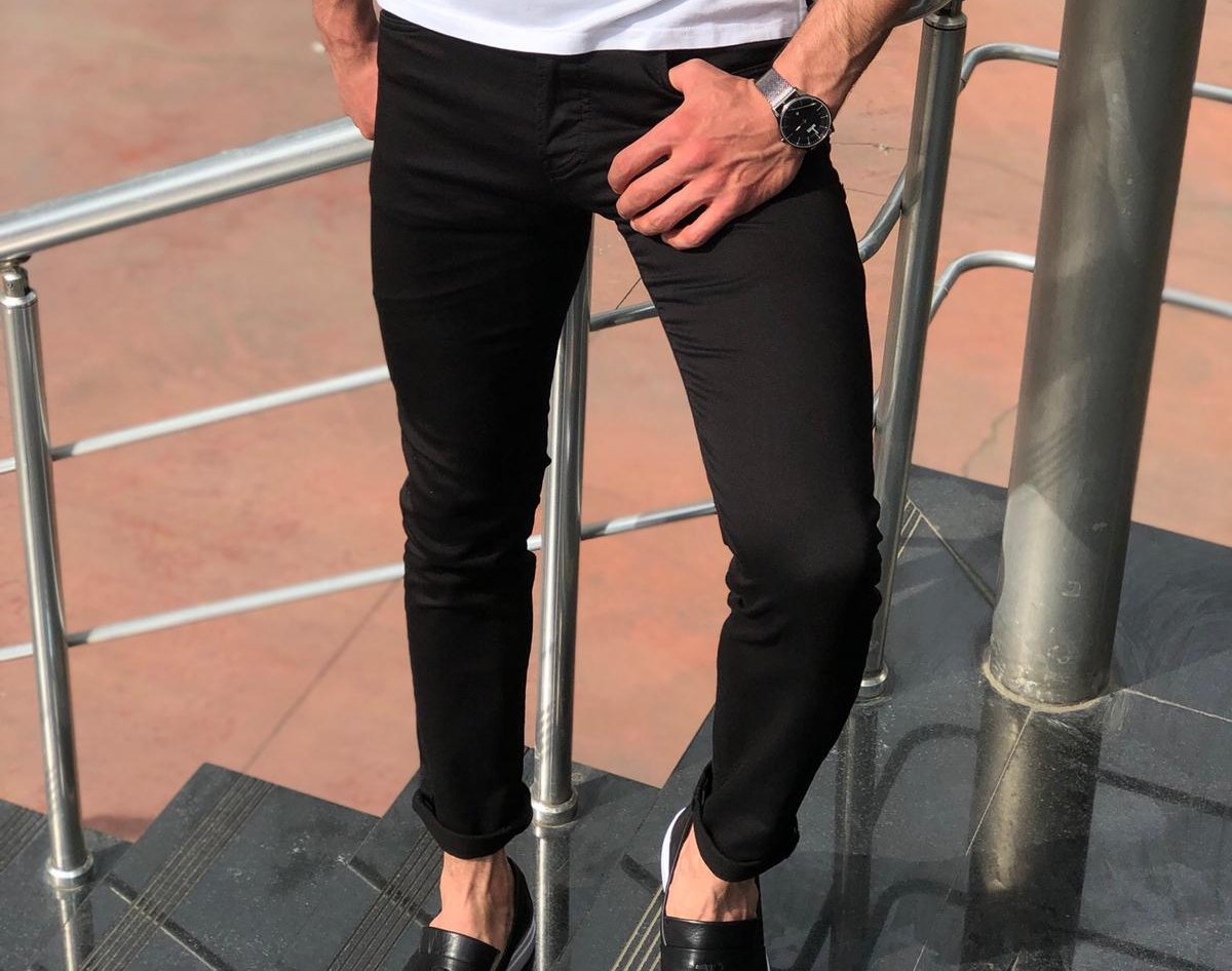 Avila Black Slim Fit Jeans