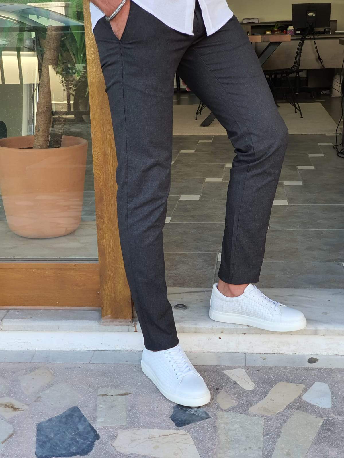 Cambridge Black Slim Fit Pants