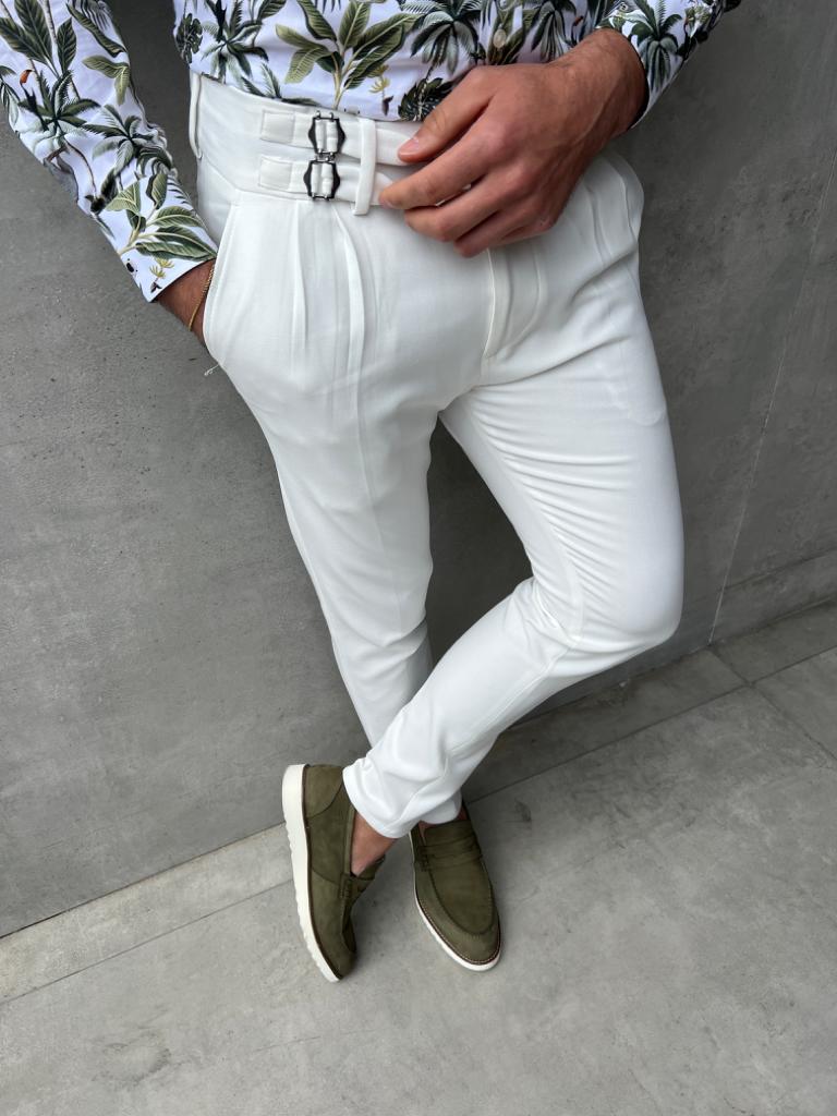 Jon White Slim Fit Pants