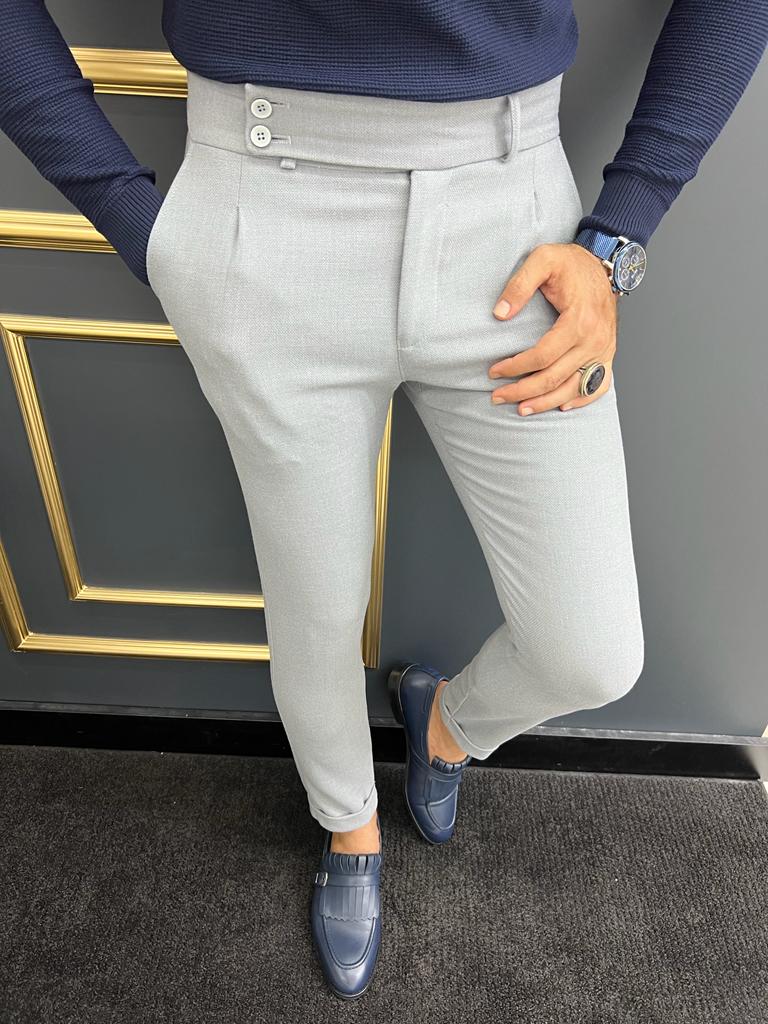 Arbeloa Gray High Waisted Pants