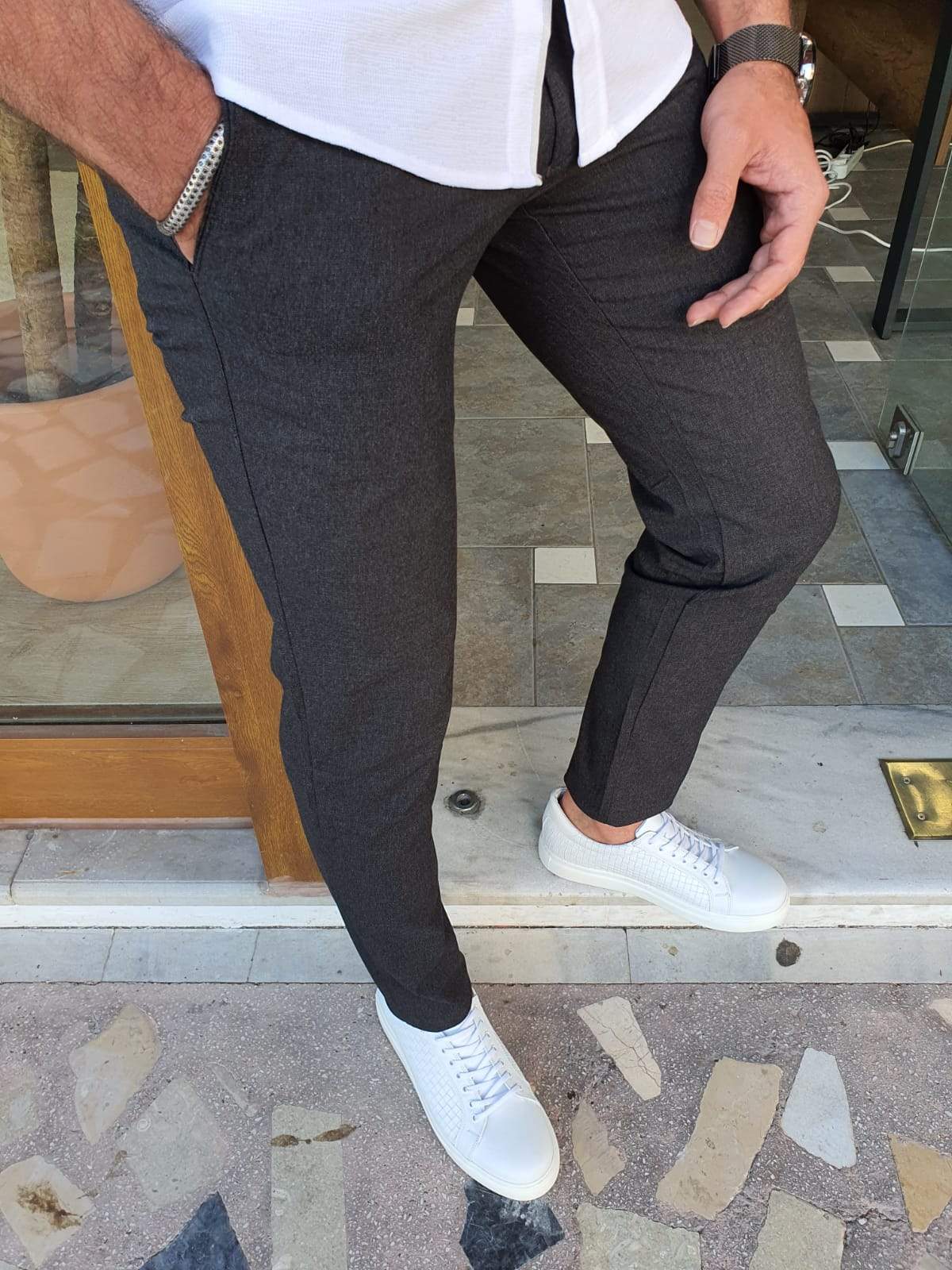 Cambridge Black Slim Fit Pants