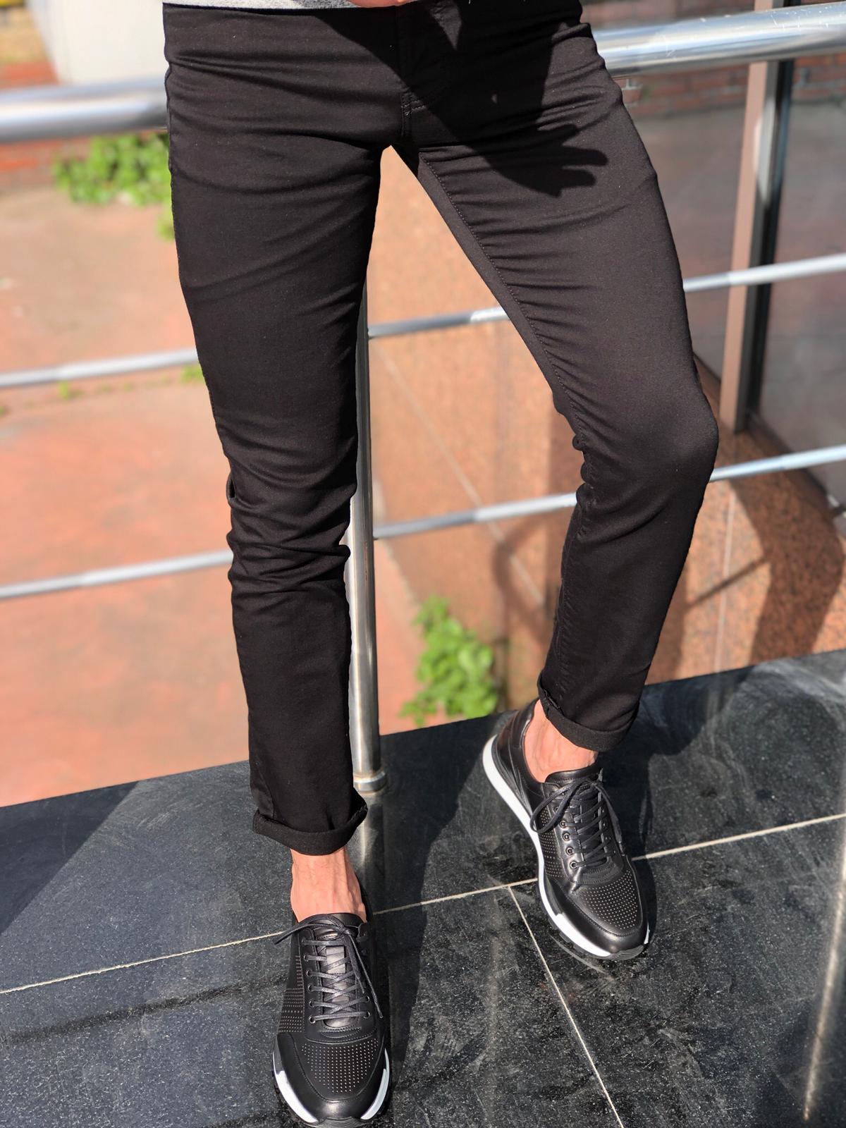 Avila Black Slim Fit Jeans