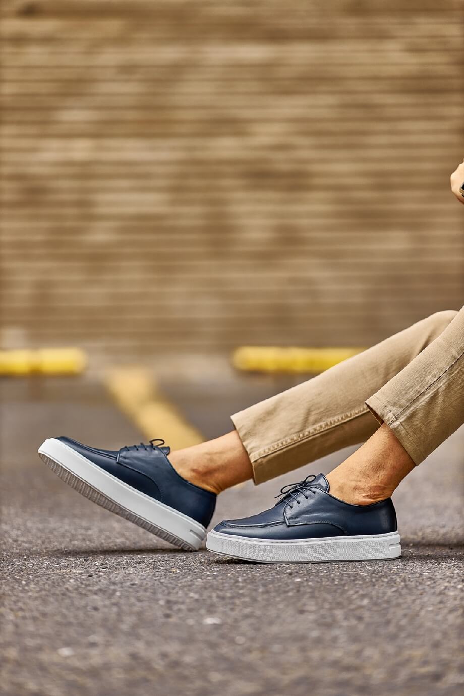 Navy Lace Up Shoes