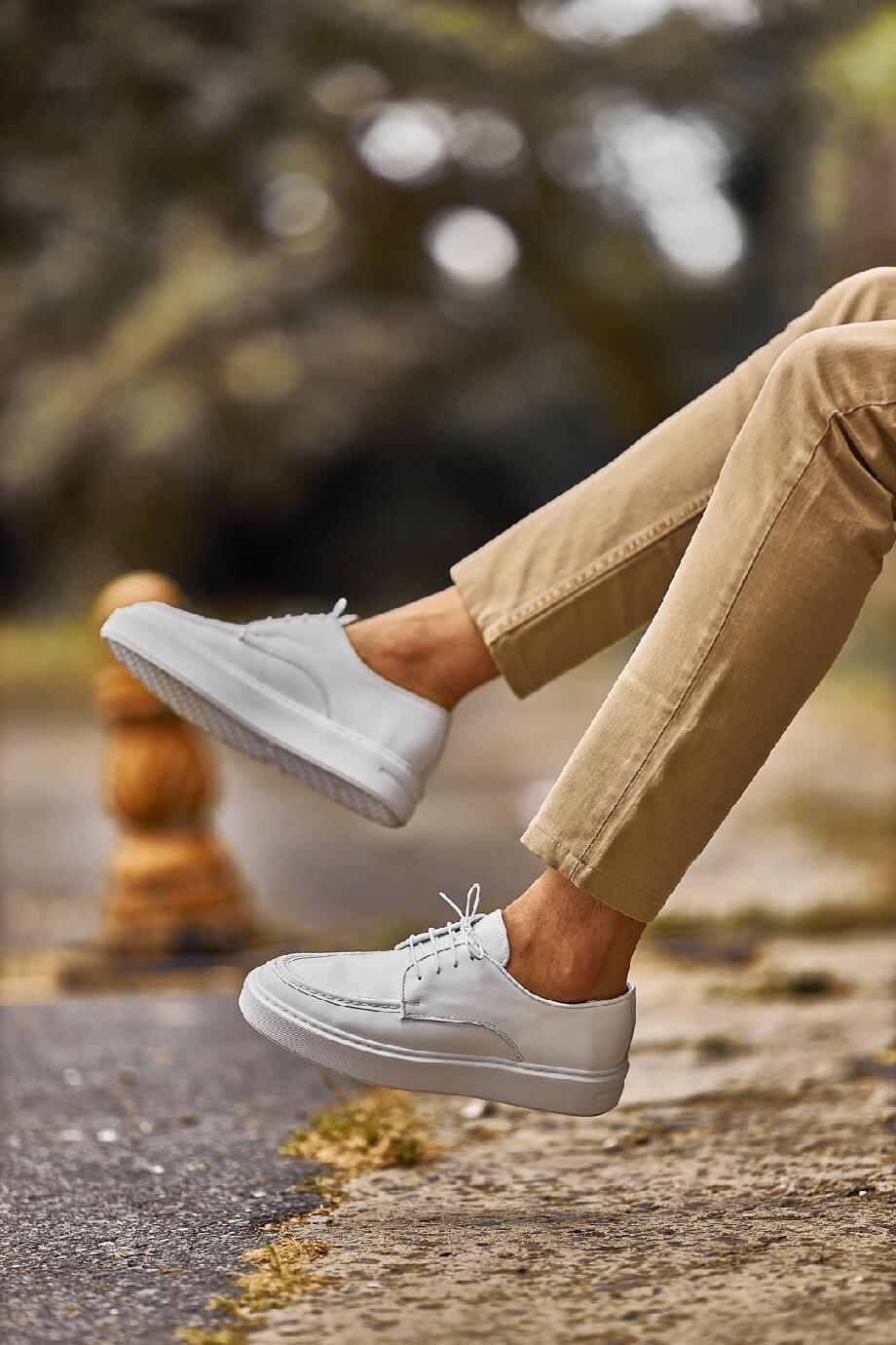 White Lace Up Shoes