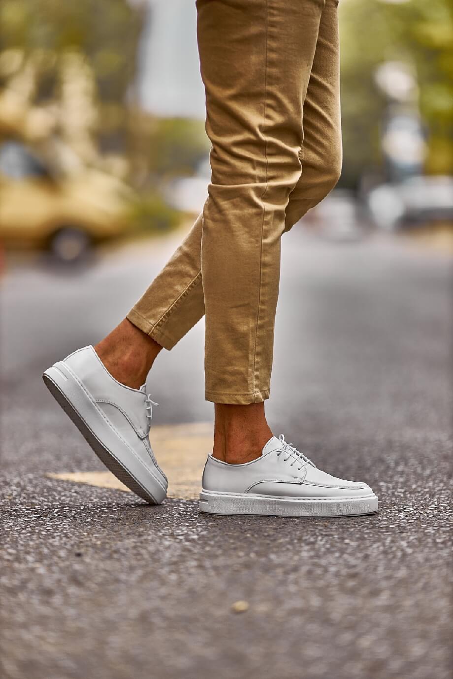 White Lace Up Shoes